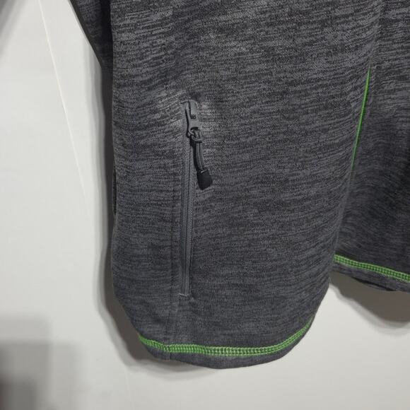 Arctic Cat Riders Club Men's Gray & Green Full Zip Fleece Jacket Size XL - Picture 6 of 9